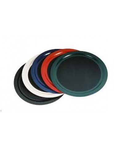TUFF TRAY ROUND 400MM (BLACK) (NON-SLIP) 
