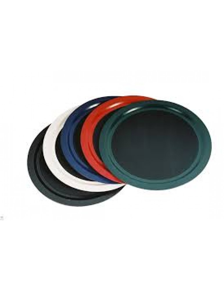 TUFF TRAY ROUND 400MM (BLACK) (NON-SLIP) 
