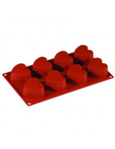 SILICONE MOULD FORMAFLEX 8 PORTION HEART