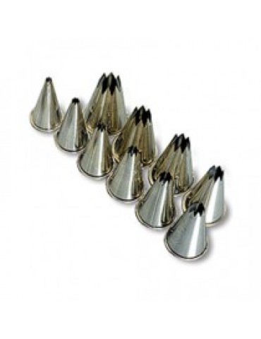 NOZZLE SET METAL - STAR 10 PIECE 