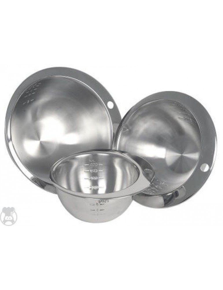 MEASURING BOWL STAINLESS STEEL ROUND NOTCHED 1200ML (PACK OF 1)