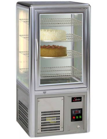 CAKE DISPLAY FRIDGE - SALVADORE ROTATING SHELVES -TABLE TOP (PACK OF 1)