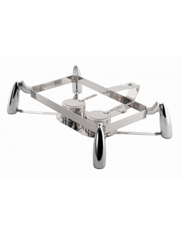 CHAFER INDUCTION STAND RECTANGULAR ‘SMART W’ (INCLUDING BURNERS) 565MM X 440MM X 140MM (PACK OF 1)