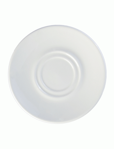 BLANCO PLATES DOUBLE-WELL SAUCER 15 CM (PACK OF 24)