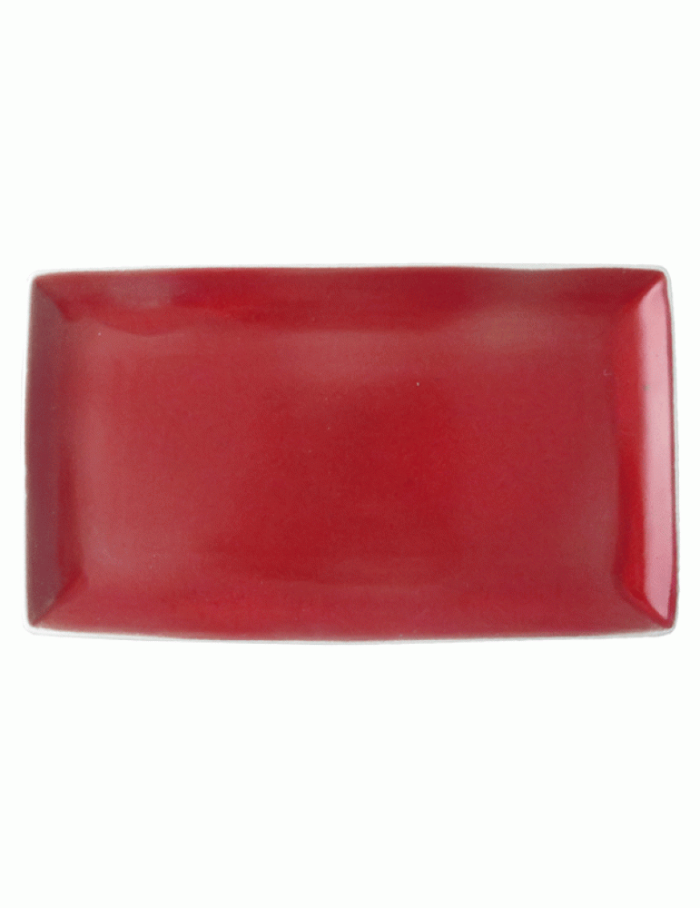 ELE REACTIVE RED RECT PLATTER 28.5 X 16.5 CM (12 PACK) 
