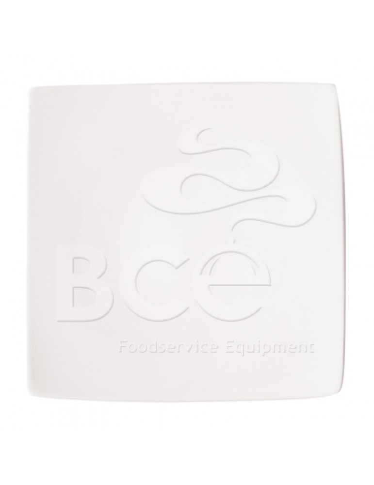 LUCERNE - NEW BONE - WHITE - CURVE SQUARE PLATE - 13CM (6 Pack)