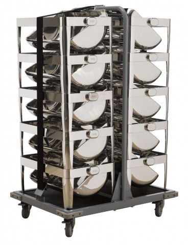 CHAFER STACKING TROLLEY IBIS 980MM X 695MM X 1546MM (PACK OF 1)