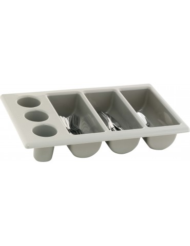 CUTLERY TRAY GREY 3 DIVISION - 500MM X 300MM (PACK OF 1)