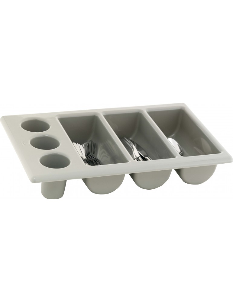 CUTLERY TRAY GREY 3 DIVISION - 500MM X 300MM (PACK OF 1)