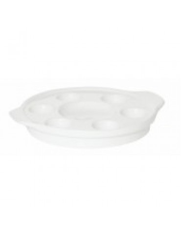 PRIMA - WHITE - SNAIL DISH - 20CM (12) (PACK OF 12)