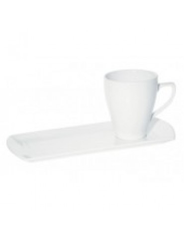 PRIMA - WHITE - SAUCER TRAY - 29CM X 13CM (24) (PACK OF 24)