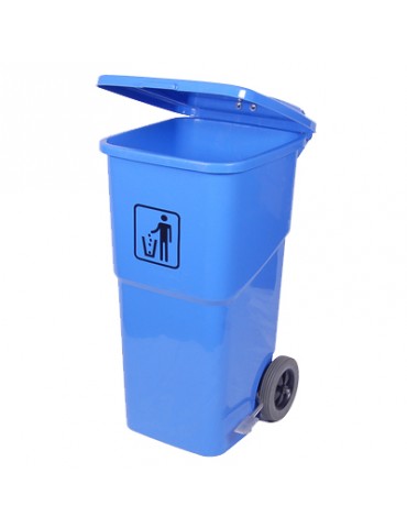FOOT PEDAL WHEELY BIN 120LT (BLUE)
