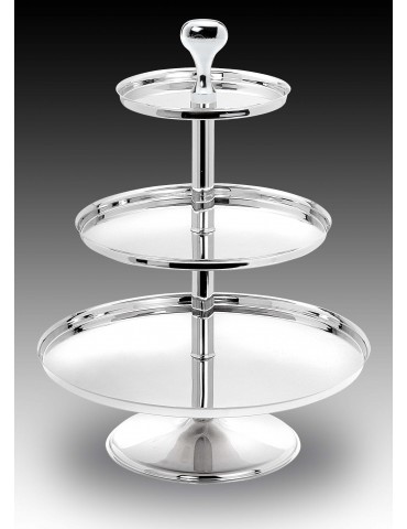 INFINITI CAKE STAND 3 TIER - 670mm - 18/10 STEEL