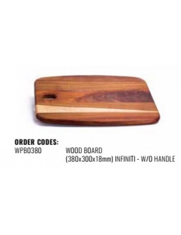 WOOD PADDLE BOARD (380MM X 320MM X 18MM) INFINITI - W/O HANDLE - KIAAT 