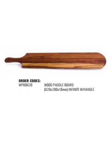 WOOD PADDLE BOARD (745MM X 155MM X 18MM) INFINITI W/HANDLE - KIAAT 