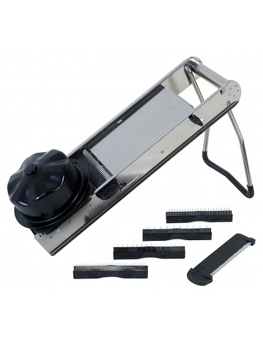 MANDOLINE SLICER S/STEEL - WITH PUSHER (PACK OF 1)