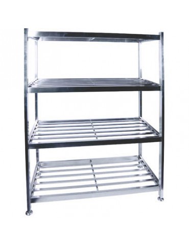 POT RACK S/STEEL - FLOOR STANDING 1200MM X 600MM X 1450MM 