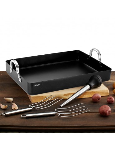 ROASTING PAN ALUMINIUM - NON STICK - 450MM X 320MM 
