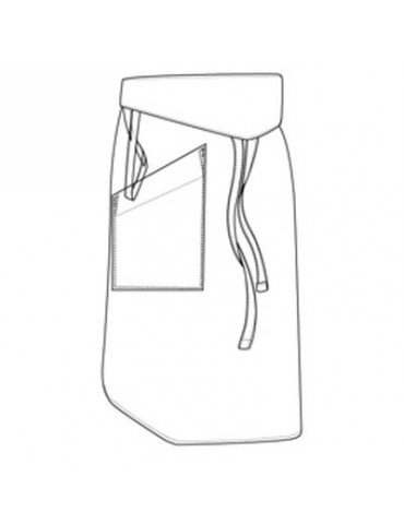 CHEFS UNIFORM - TAPPERED WHITE APRON 